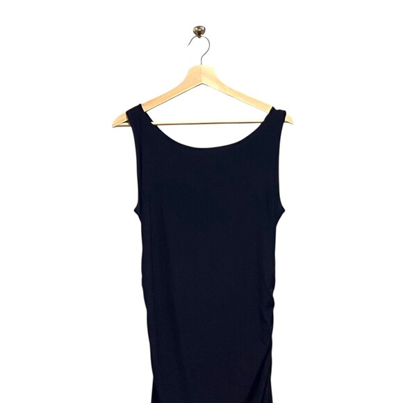 Norma Kamali Shirred Dress Black Size XL NWT Holiday - Picture 6 of 14